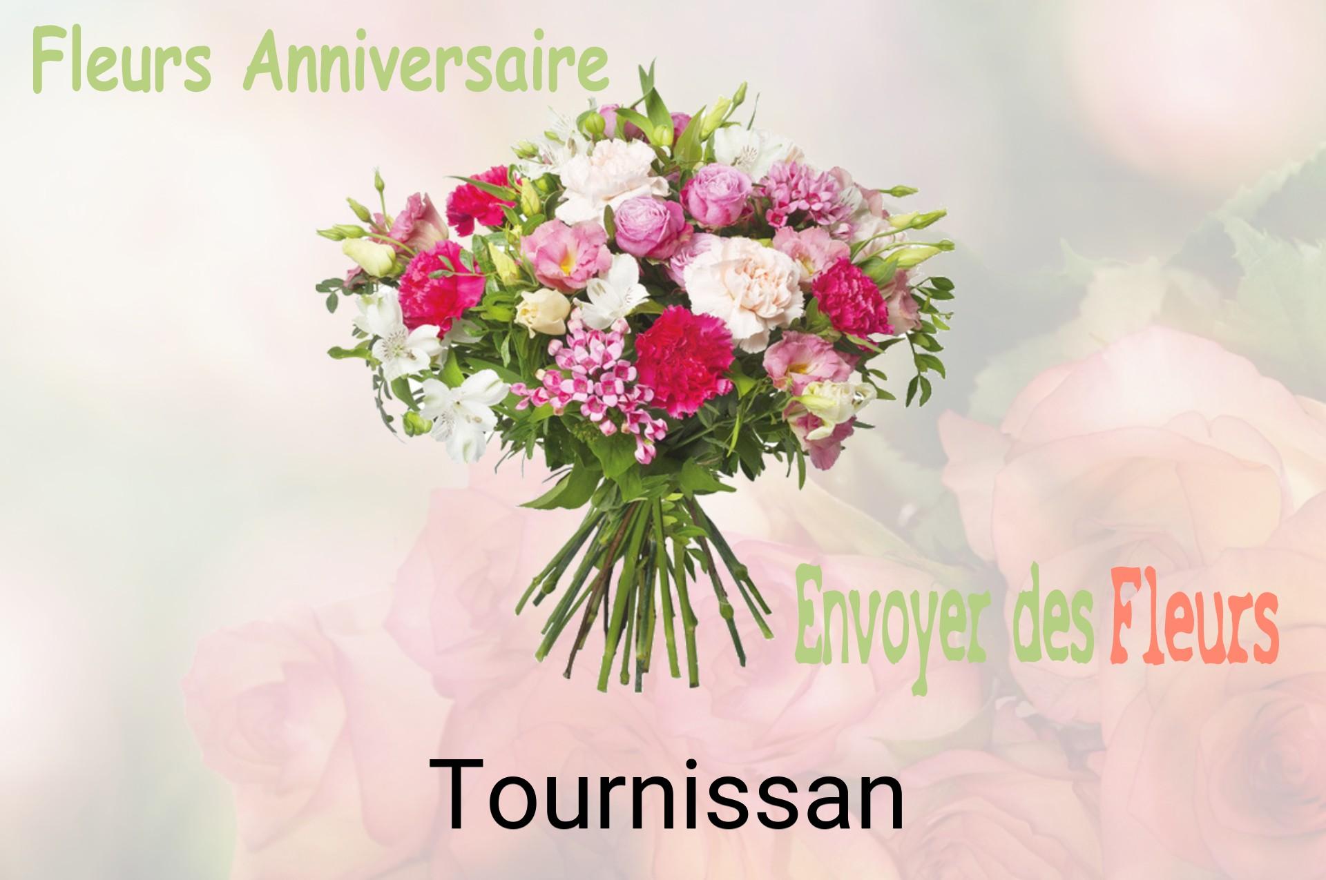 Bouquet de fleurs d’anniversaire livré à Tournissan