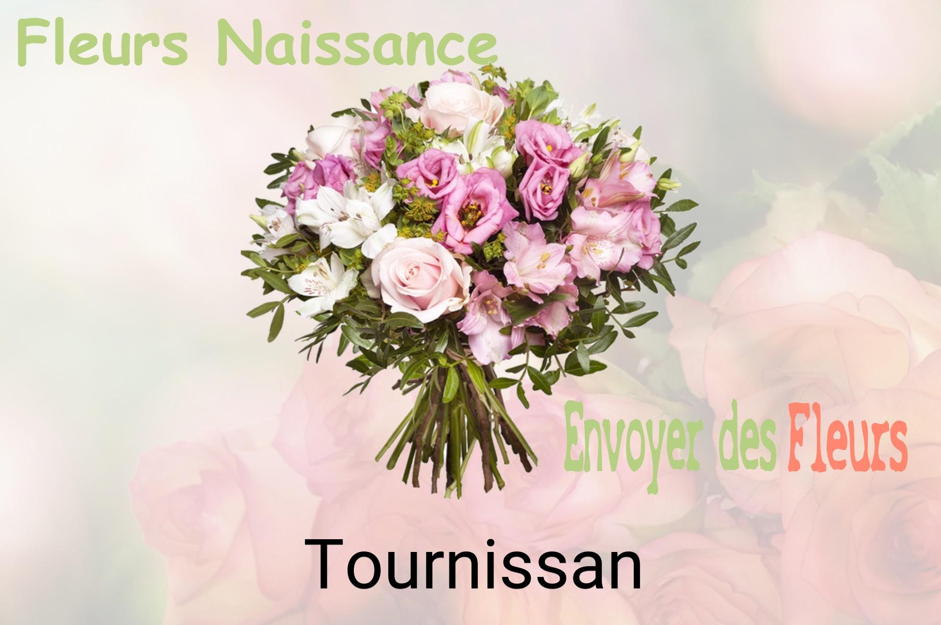 Bouquet de fleurs de naissance livré à Tournissan
